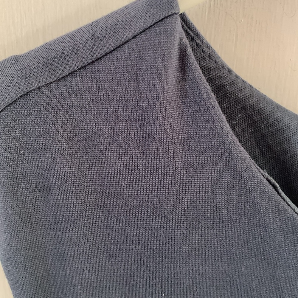Ann Taylor steel blue sleeveless dress with asymmetrical panels Size 14 - Picture 3 of 9